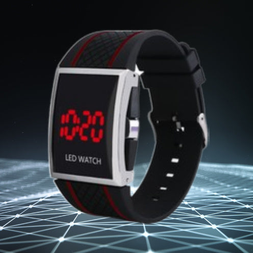 Men Women Casual Unisex White Black LED Digital Sports Wrist Watch Wristwatch Date Clock