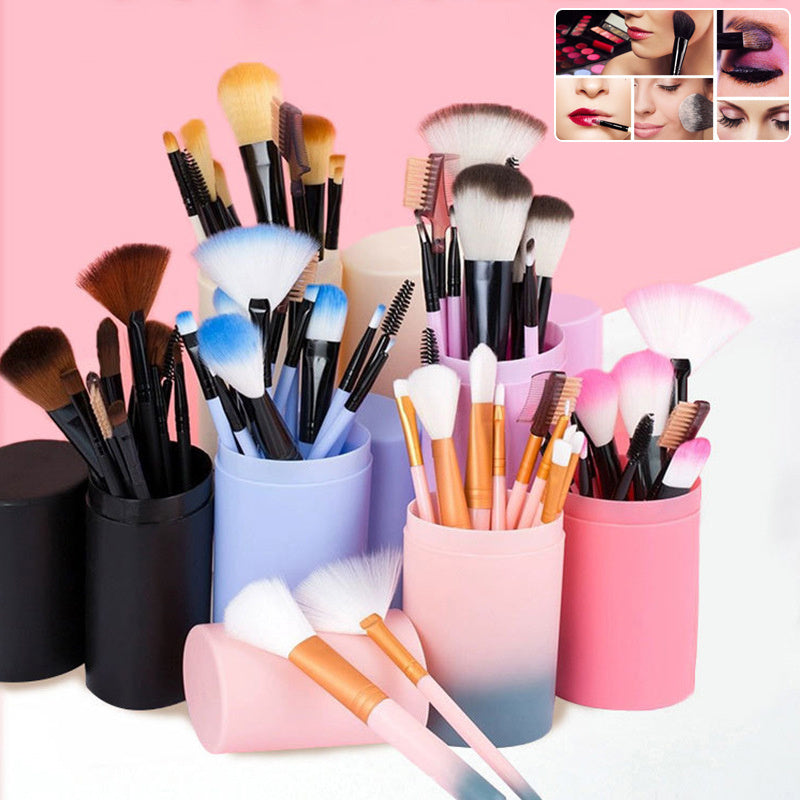 12pcs Makeup n Brush Set Blush Eyeshadow Eyelash Highlighter Makeup Brush