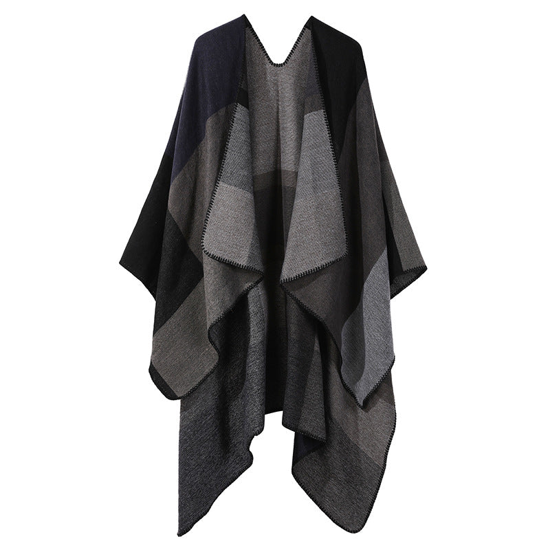 Autumn And Winter Cashmere-like Ethnic Shawl Yunnan Tourism Cape Cloak