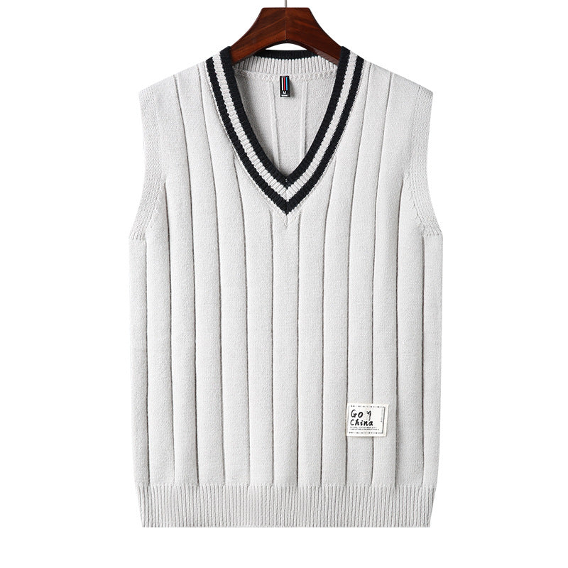 Vest Men's Sleeveless Thermal Sweater