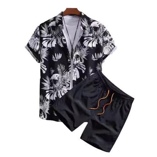 Digital Printing Shirt Cardigan Casual Beach Suit